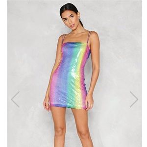 Rainbow sequin Dress